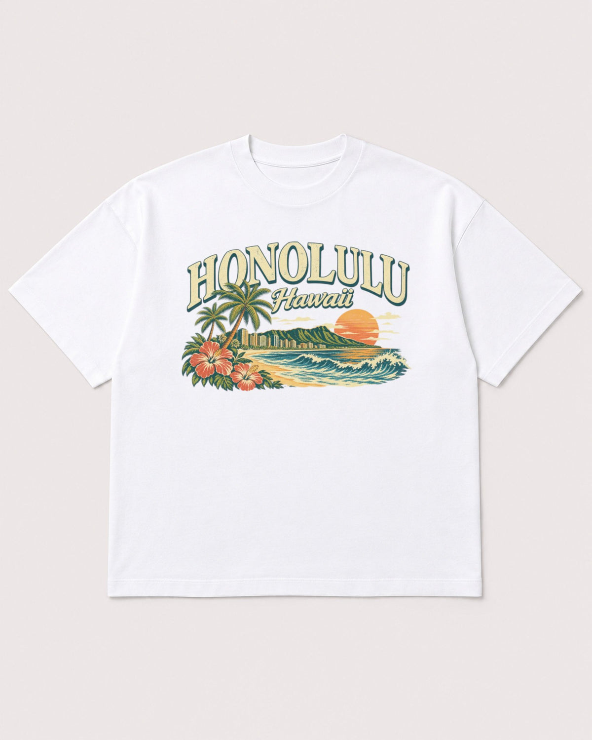 Mockup Boxy Heavyweight Tee White product