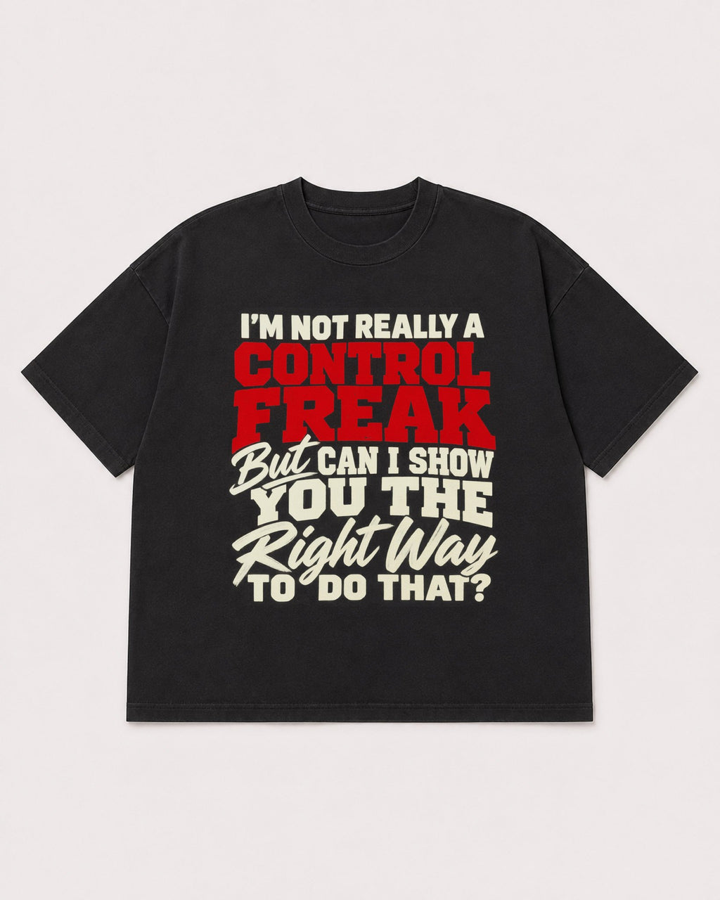 Mockup Boxy Heavyweight Tee Black product