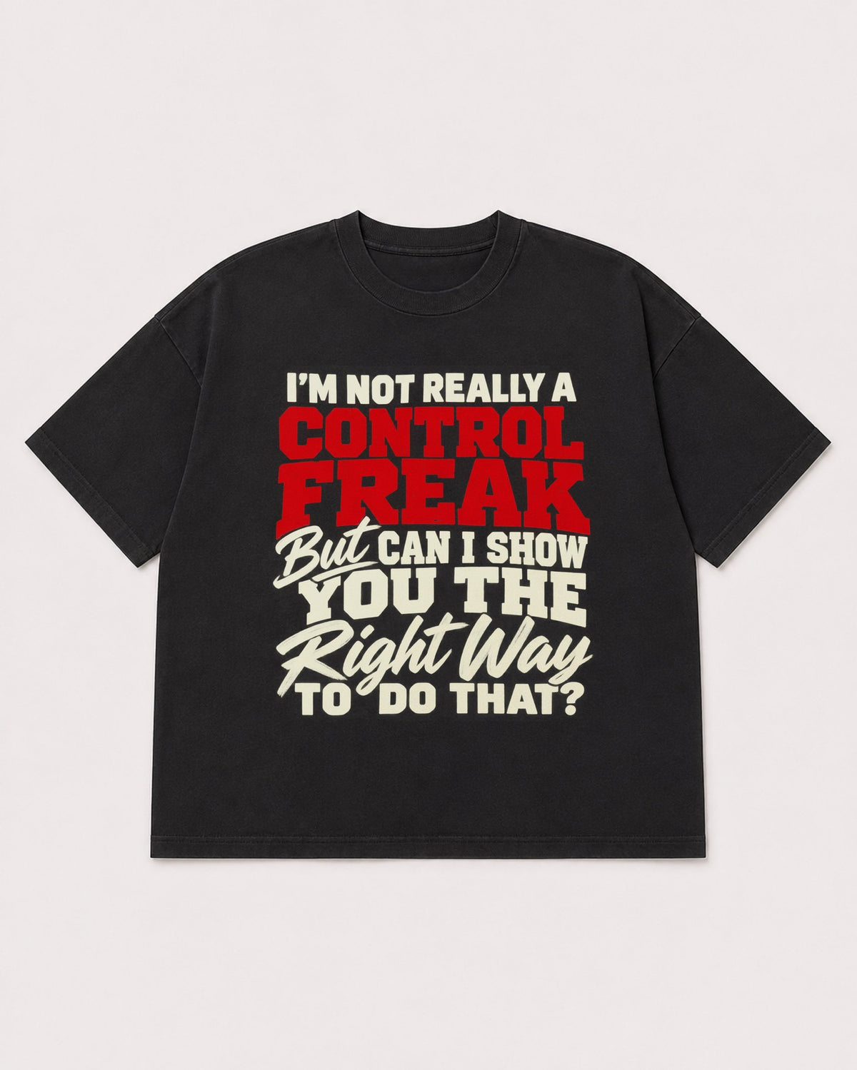 Mockup Boxy Heavyweight Tee Black product
