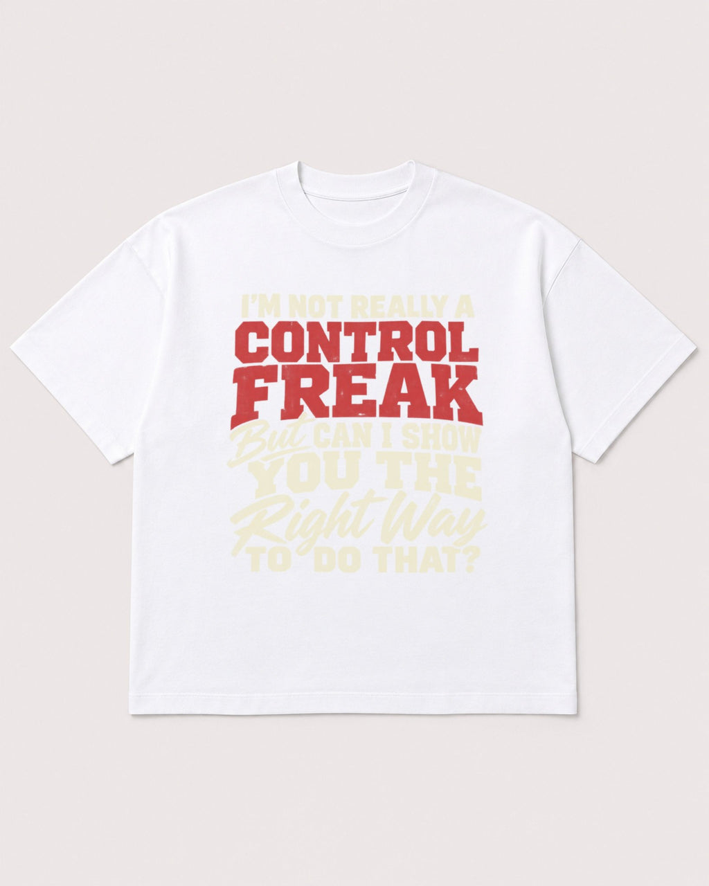 Mockup Boxy Heavyweight Tee White product