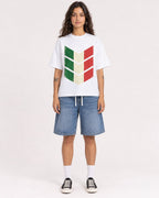 Mockup Boxy Heavyweight Tee White female full-body 06