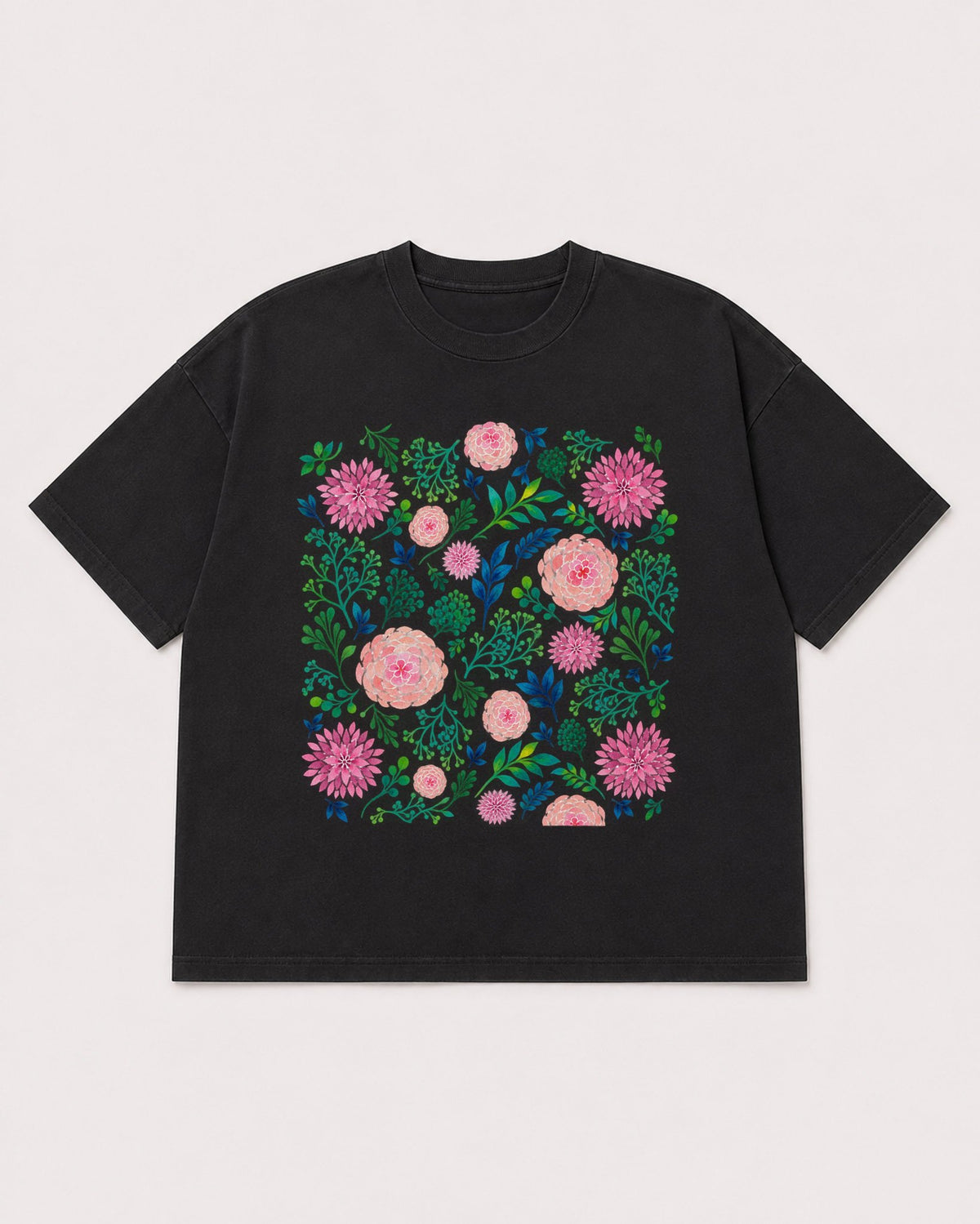 Mockup Boxy Heavyweight Tee Black product