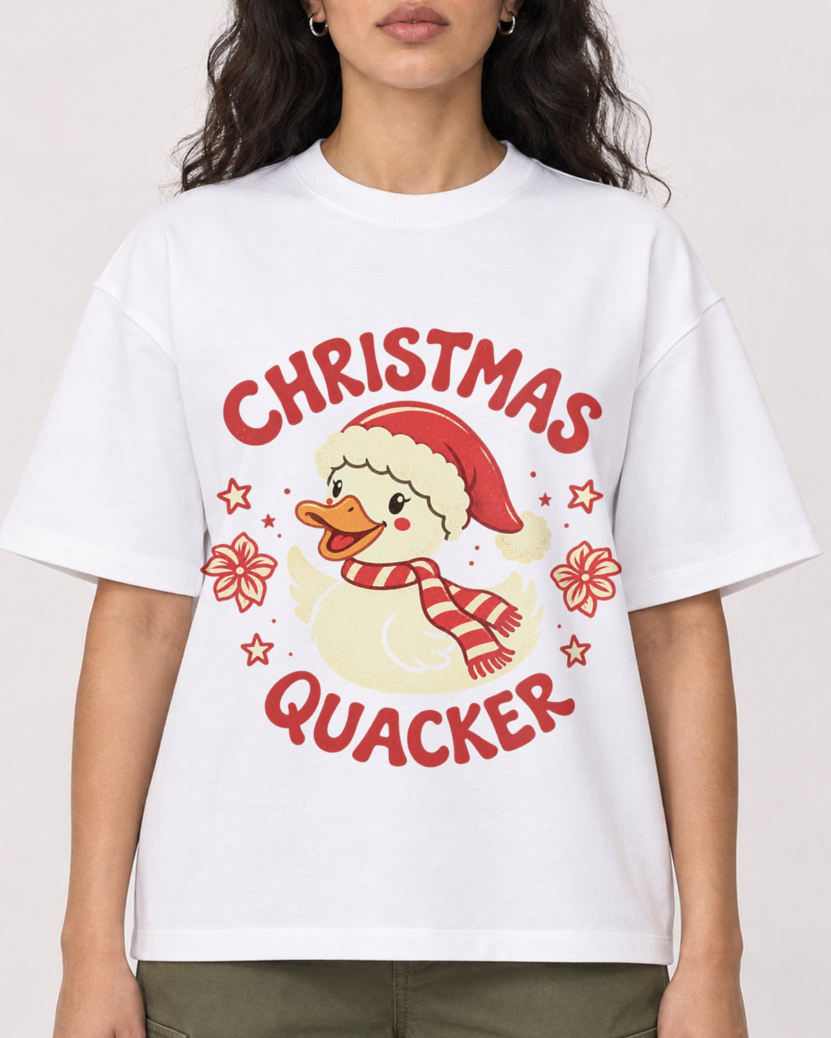Mockup Boxy Heavyweight Tee White female close-up 07