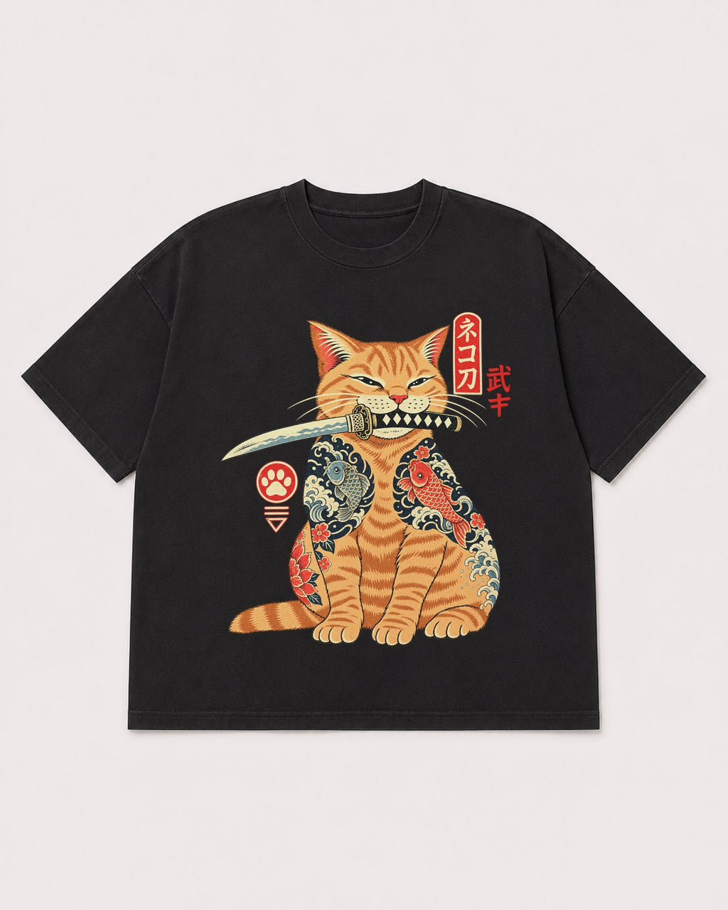 Mockup Boxy Heavyweight Tee Black product