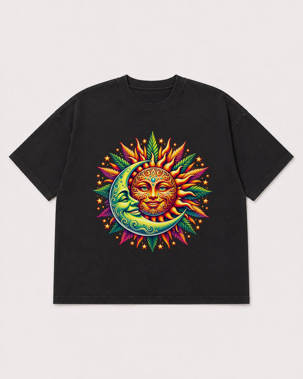 Mockup Boxy Heavyweight Tee Black product