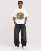 Mockup Boxy Heavyweight Tee White male full-body 05