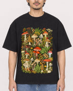 Mockup Boxy Heavyweight Tee Black male close-up 02