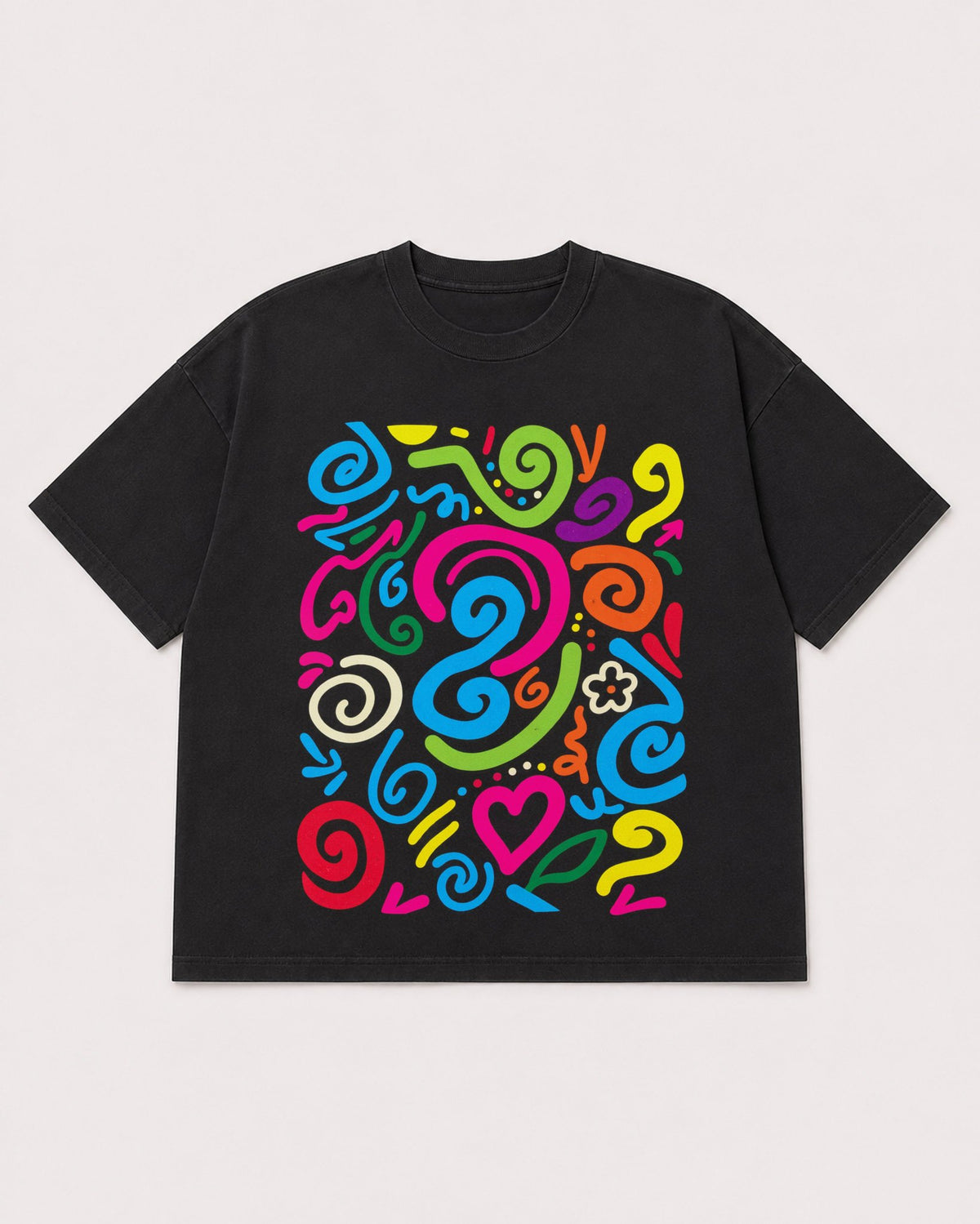 Mockup Boxy Heavyweight Tee Black product