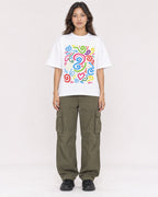 Mockup Boxy Heavyweight Tee White female full-body 02