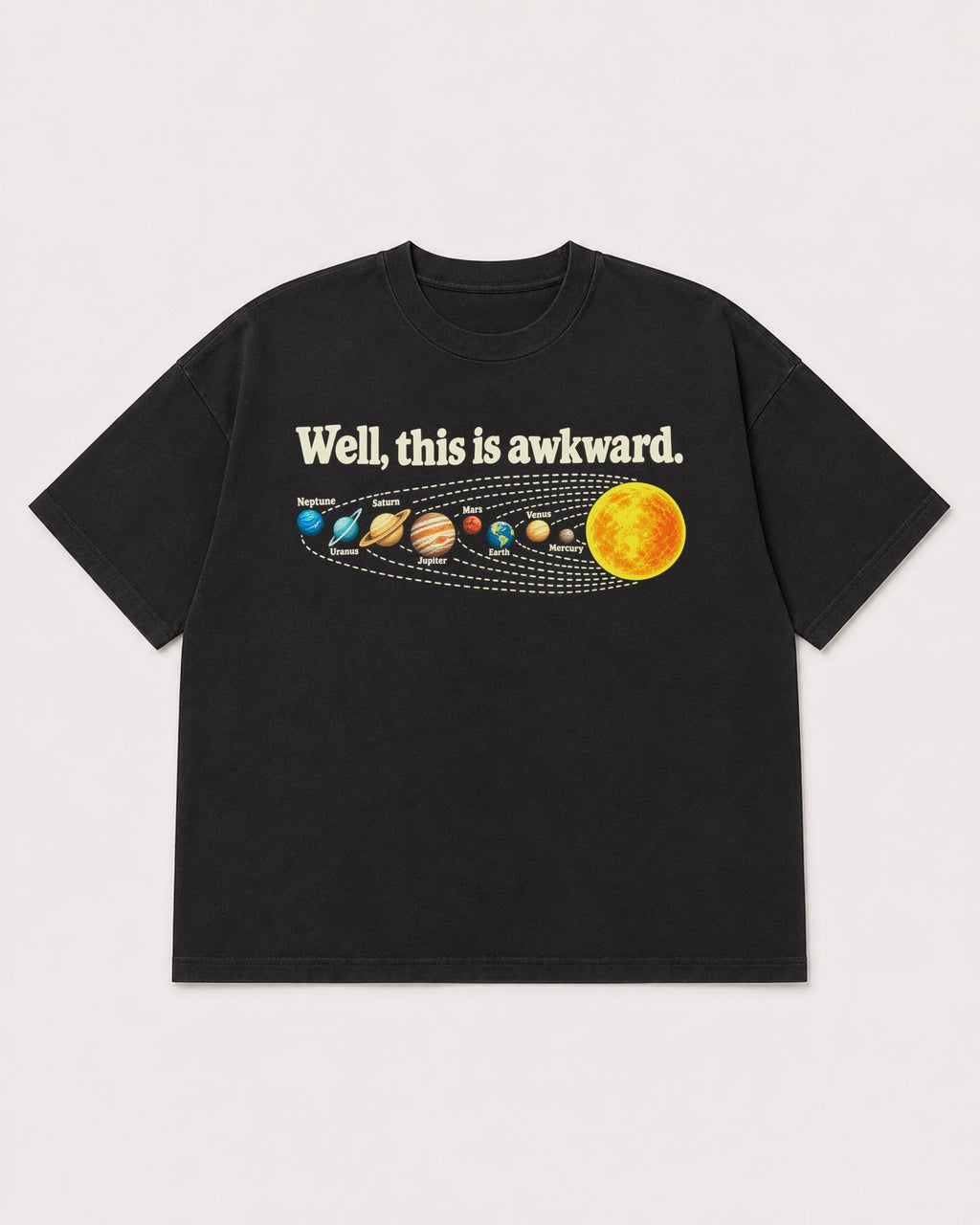 Mockup Boxy Heavyweight Tee Black product