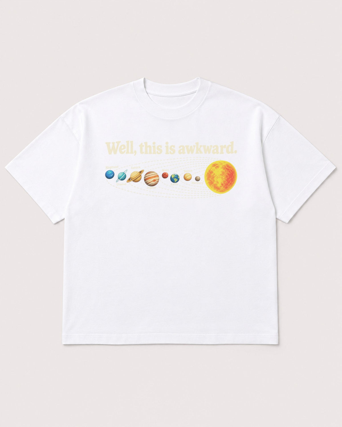 Mockup Boxy Heavyweight Tee White product