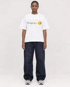 Mockup Boxy Heavyweight Tee White female full-body 34