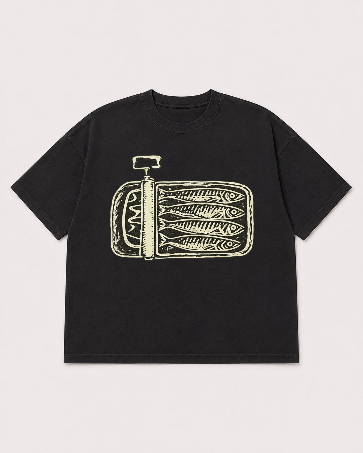 Mockup Boxy Heavyweight Tee Black product