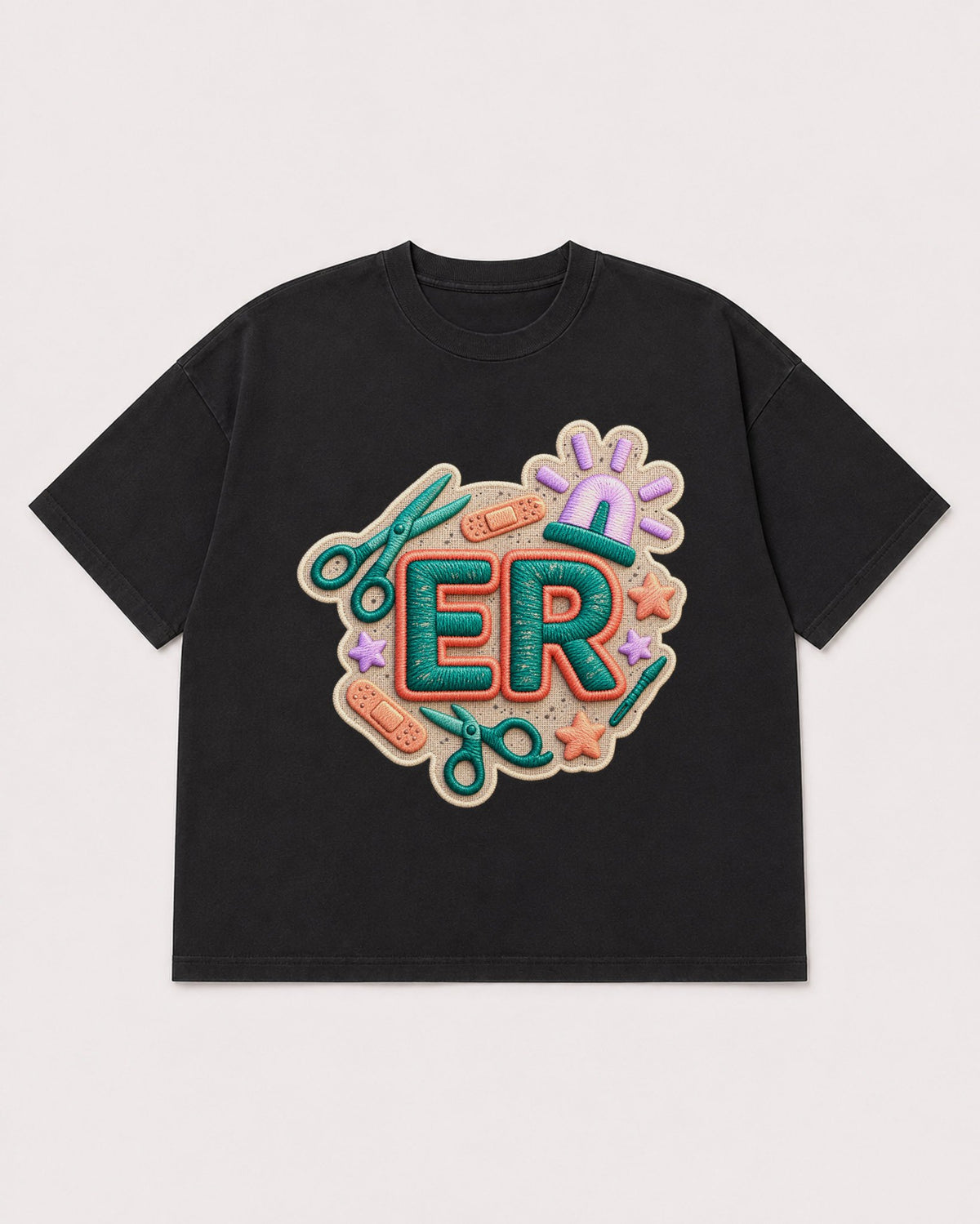 Mockup Boxy Heavyweight Tee Black product