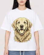 Mockup Boxy Heavyweight Tee White female close-up 01