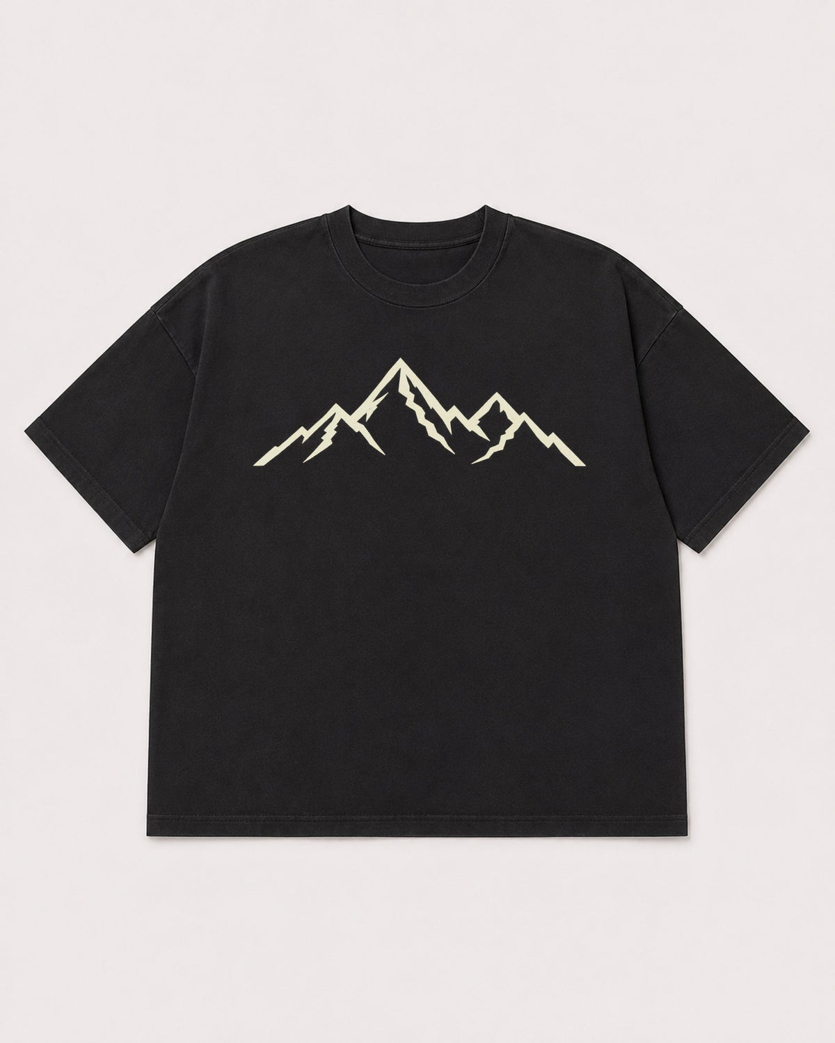 Mockup Boxy Heavyweight Tee Black product