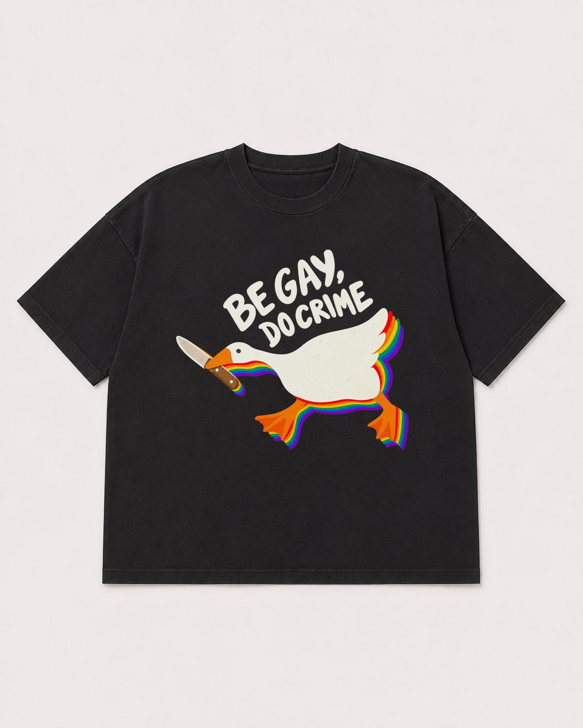 Mockup Boxy Heavyweight Tee Black product