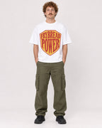 Mockup Boxy Heavyweight Tee White male full-body 09