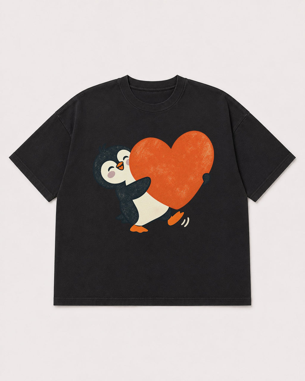 Mockup Boxy Heavyweight Tee Black product