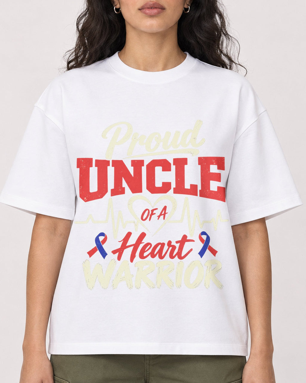 Mockup Boxy Heavyweight Tee White female close-up 07