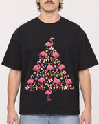 Mockup Boxy Heavyweight Tee Black male close-up 29