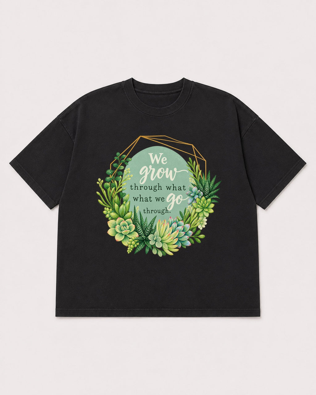 Mockup Boxy Heavyweight Tee Black product