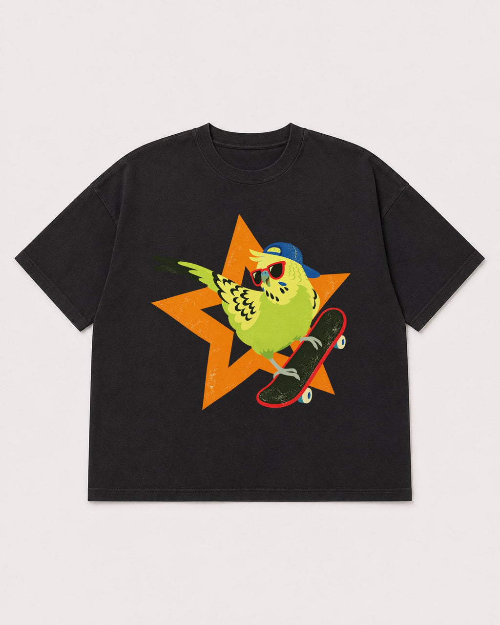 Mockup Boxy Heavyweight Tee Black product