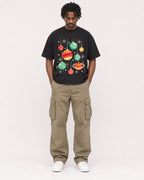 Mockup Boxy Heavyweight Tee Black male full-body 04