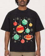 Mockup Boxy Heavyweight Tee Black male close-up 04