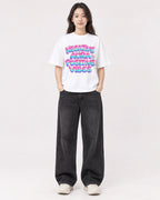 Mockup Boxy Heavyweight Tee White female full-body 03