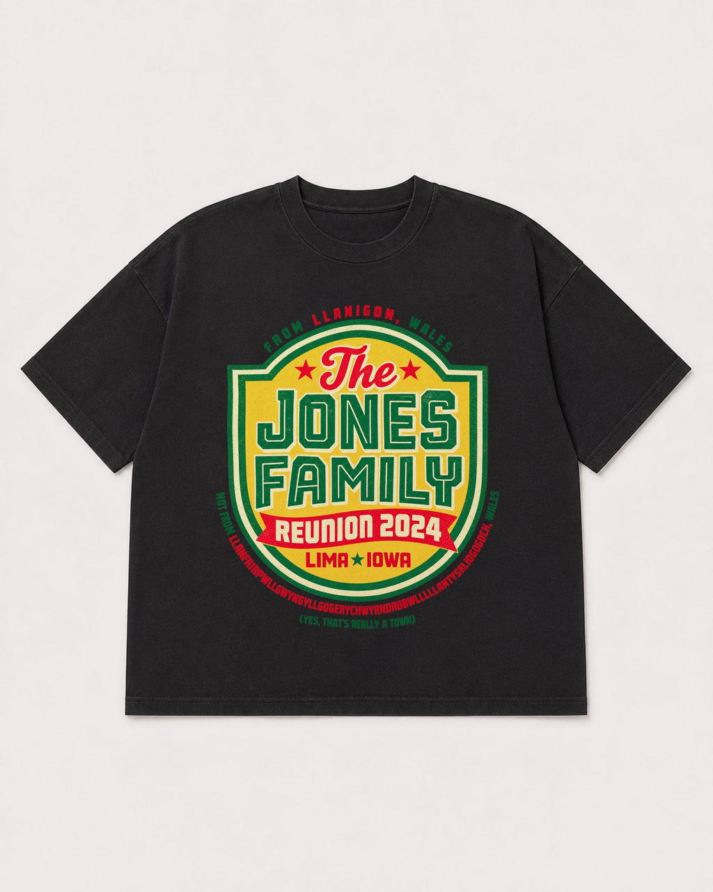 Mockup Boxy Heavyweight Tee Black product