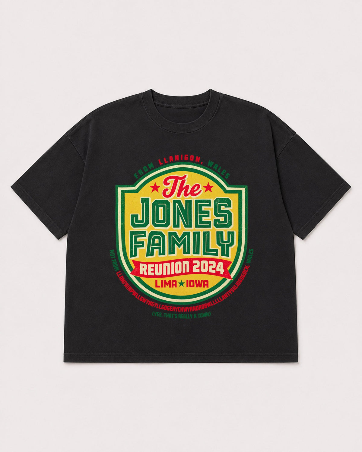 Mockup Boxy Heavyweight Tee Black product