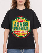 Mockup Boxy Heavyweight Tee Black female close-up 09
