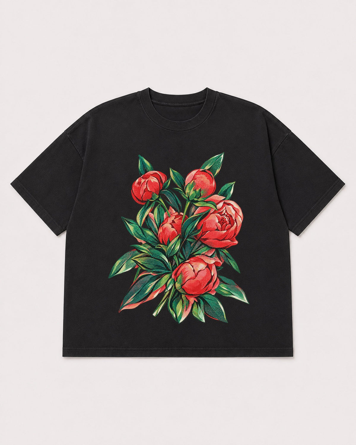 Mockup Boxy Heavyweight Tee Black product