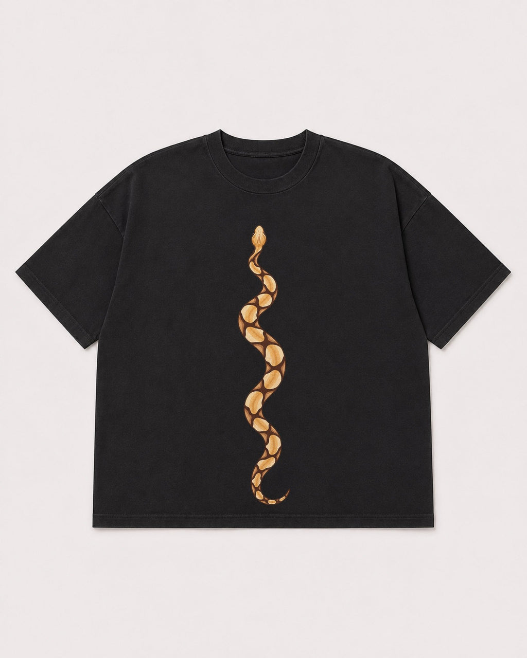 Mockup Boxy Heavyweight Tee Black product