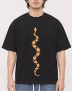 Mockup Boxy Heavyweight Tee Black male close-up 03