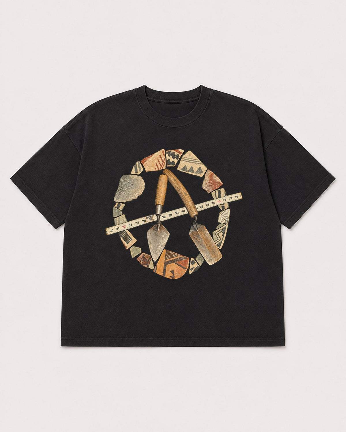 Mockup Boxy Heavyweight Tee Black product