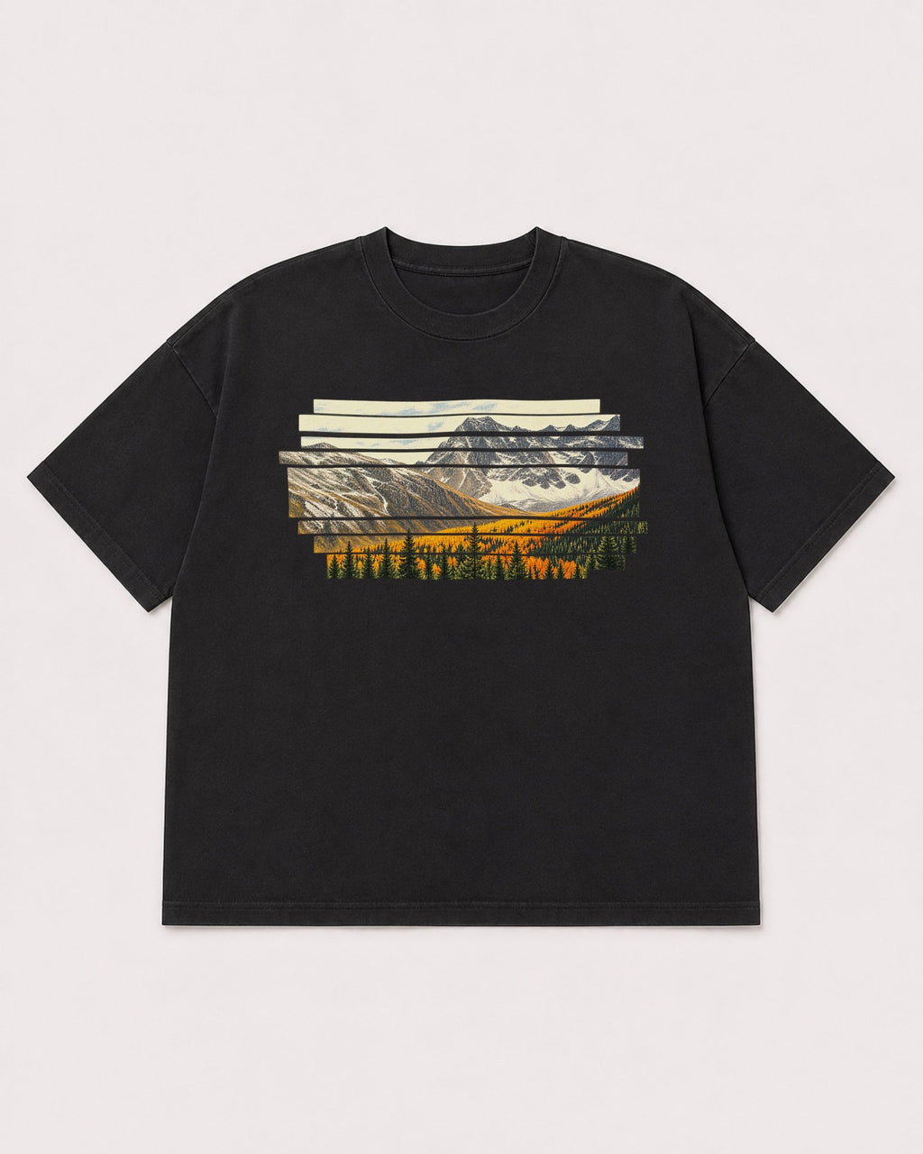 Mockup Boxy Heavyweight Tee Black product
