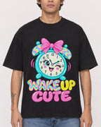 Mockup Boxy Heavyweight Tee Black male close-up 06