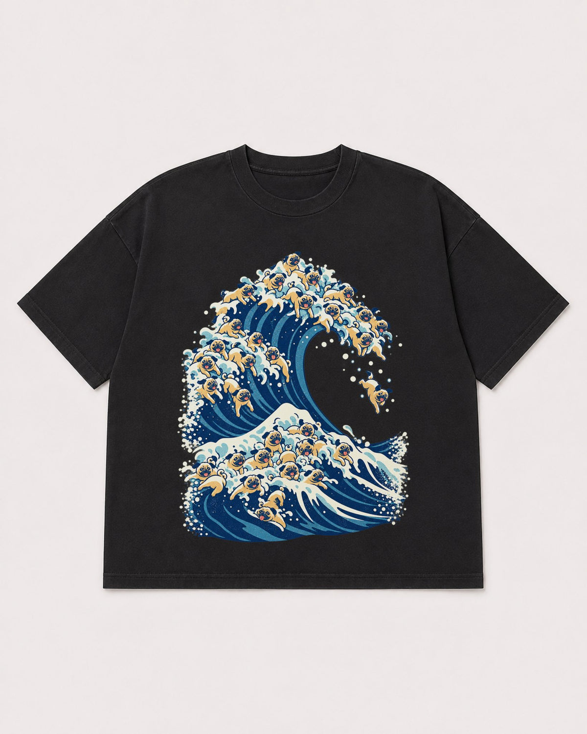 Mockup Boxy Heavyweight Tee Black product