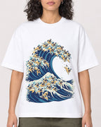 Mockup Boxy Heavyweight Tee White female close-up 27