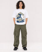 Mockup Boxy Heavyweight Tee White female full-body 27