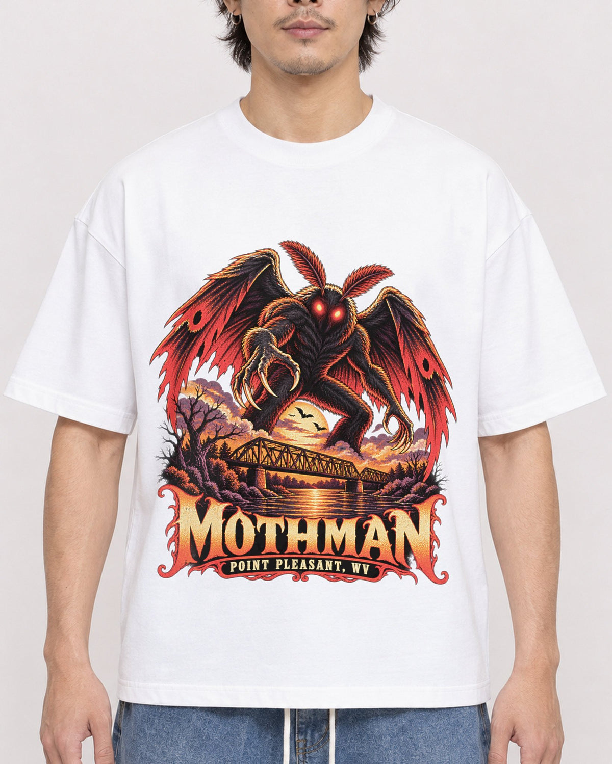 Mockup Boxy Heavyweight Tee White male close-up 03