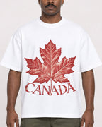 Mockup Boxy Heavyweight Tee White male close-up 14