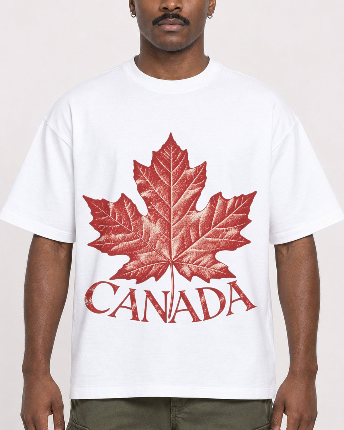 Mockup Boxy Heavyweight Tee White male close-up 14
