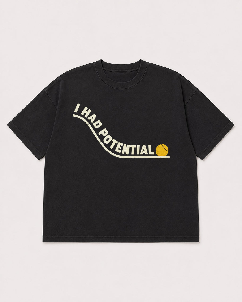 Mockup Boxy Heavyweight Tee Black product