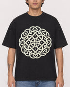 Mockup Boxy Heavyweight Tee Black male close-up 06