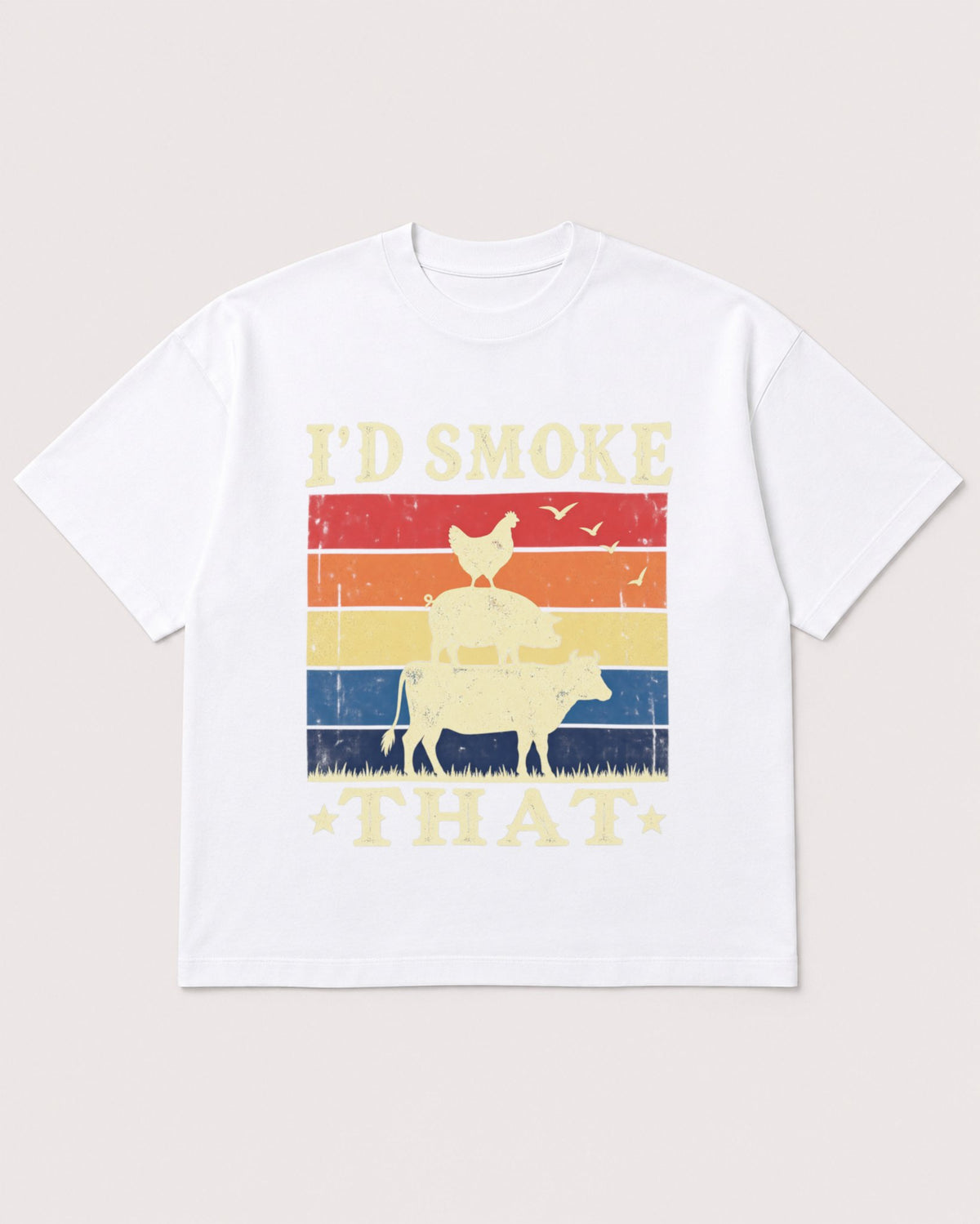 Mockup Boxy Heavyweight Tee White product