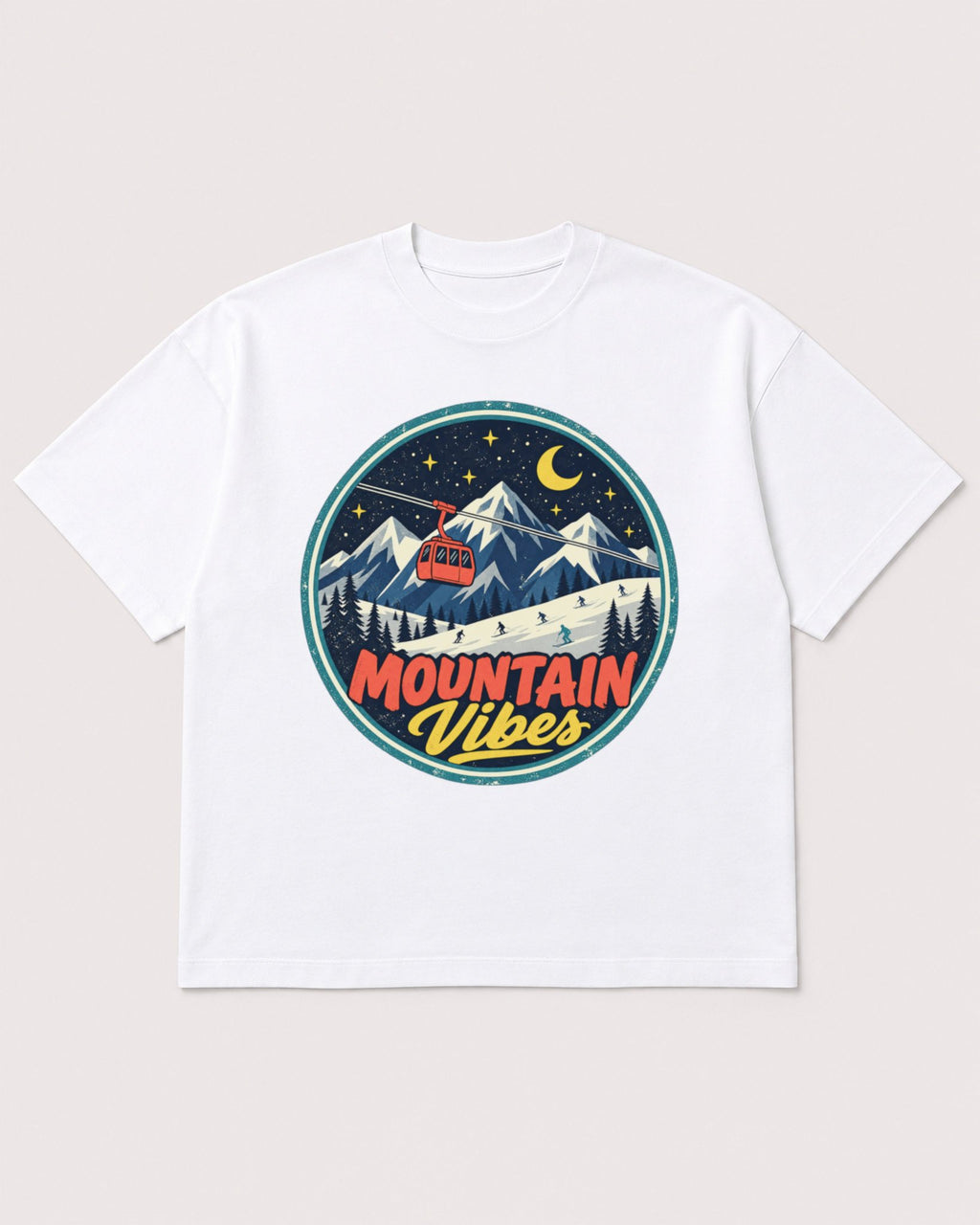 Mockup Boxy Heavyweight Tee White product