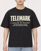Mockup Boxy Heavyweight Tee Black male close-up 01
